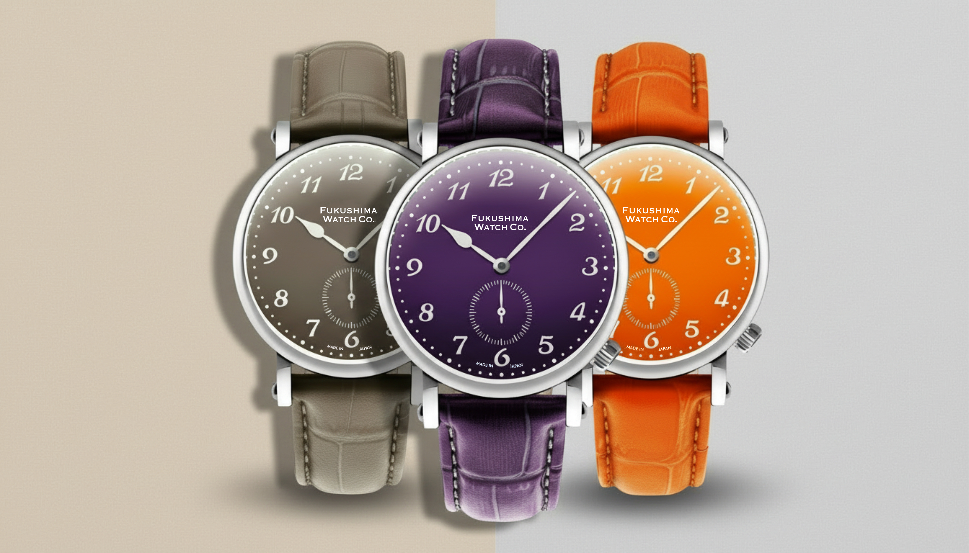 Odaka」シリーズに新色3本を追加 - Fukushima Watch Company